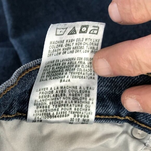 Wrangler Mens Jeans 34x30 Relaxed Fit Blue Denim Straight Leg Classic Casual - Picture 8 of 14